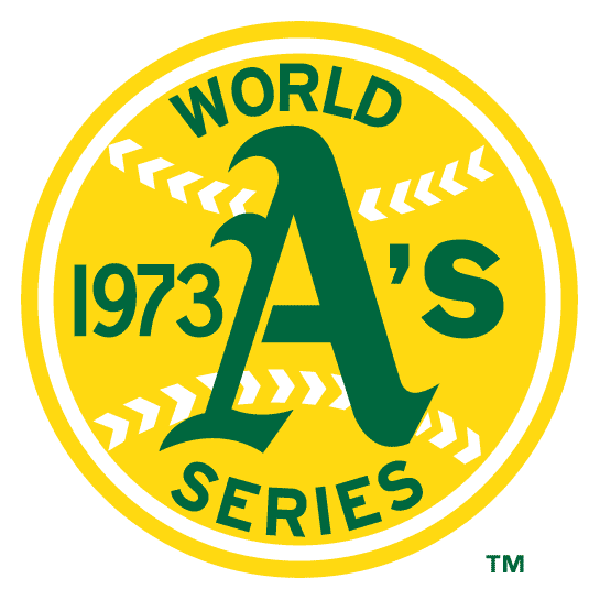 Oakland Athletics 1973 Special Event Logo iron on transfers for T-shirts